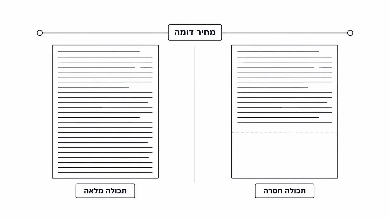 מכרז קבלנים והצעות שאינן ברות השוואה