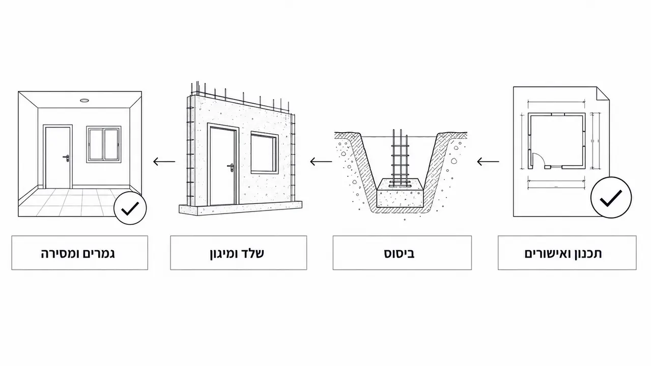מה השלבים בבניית ממ"ד צעד אחר צעד?