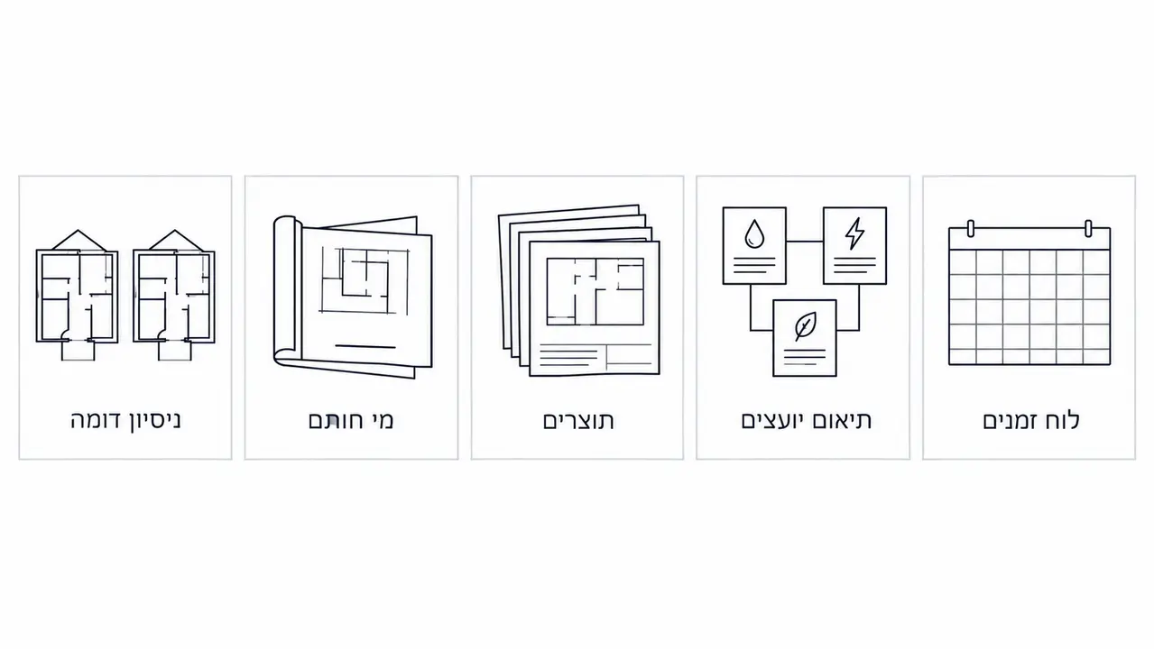 מה לשאול בפגישה הראשונה עם אדריכל